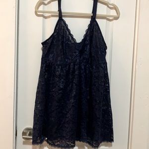 Torrid Navy Blue Lace Nightie